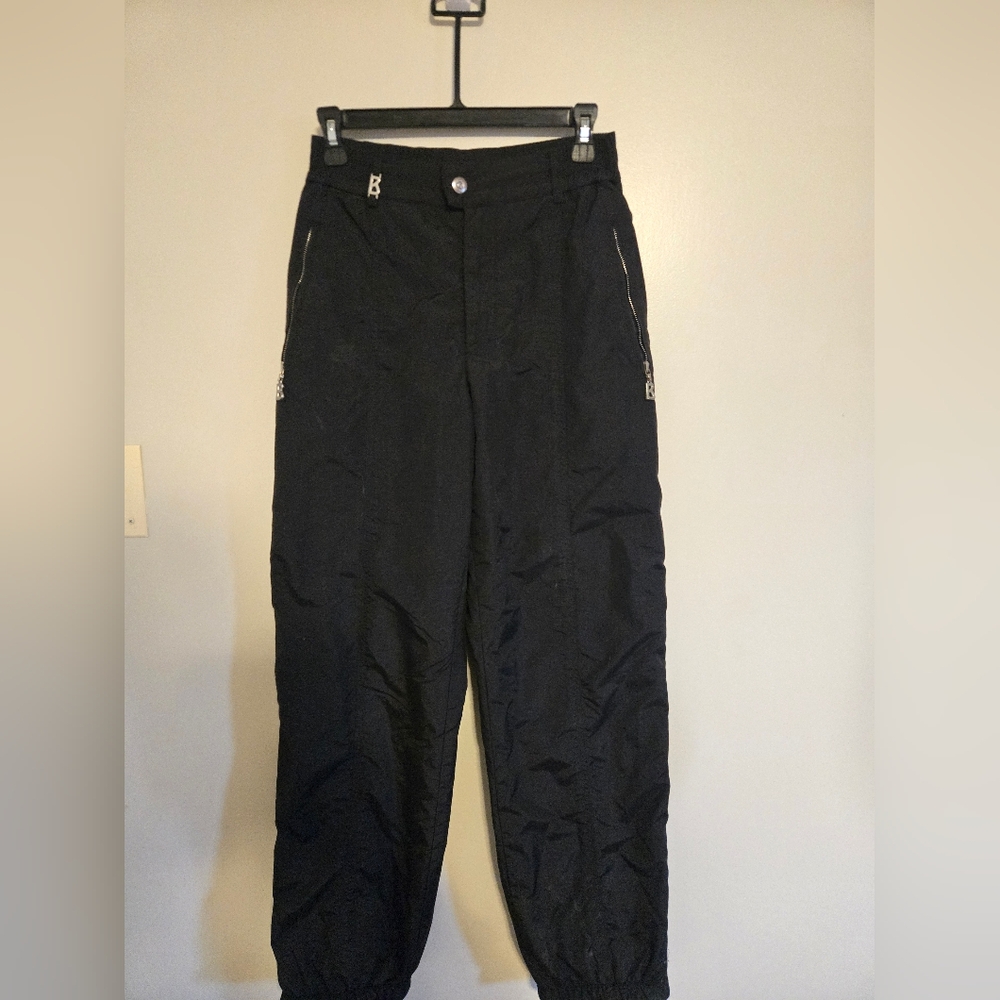 Womens Vintage Bogner Black Thick Linned Ski Pants Size 8